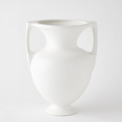 Global Views Grecian Medium Amphora Matte White