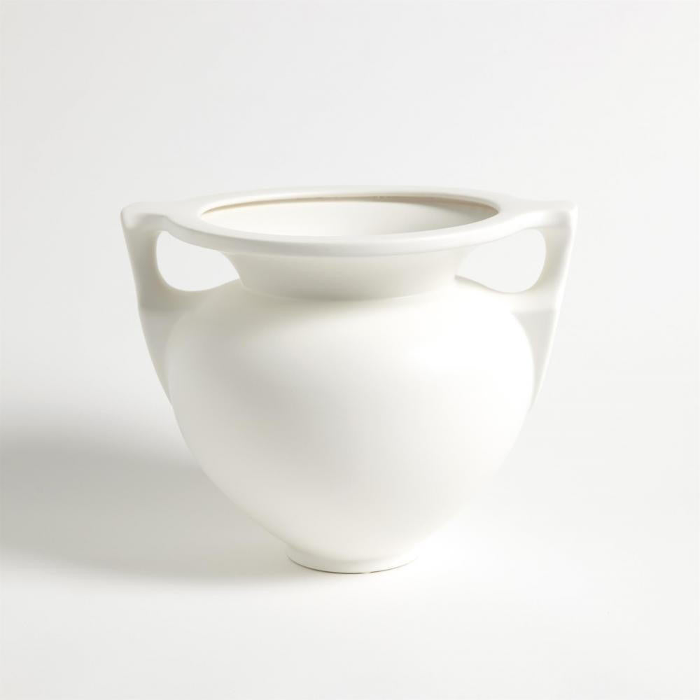 Global Views Grecian Small Amphora Matte White
