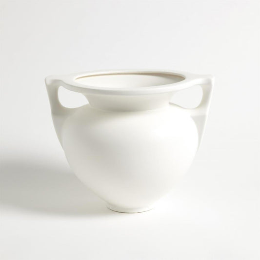 Global Views Grecian Small Amphora Matte White