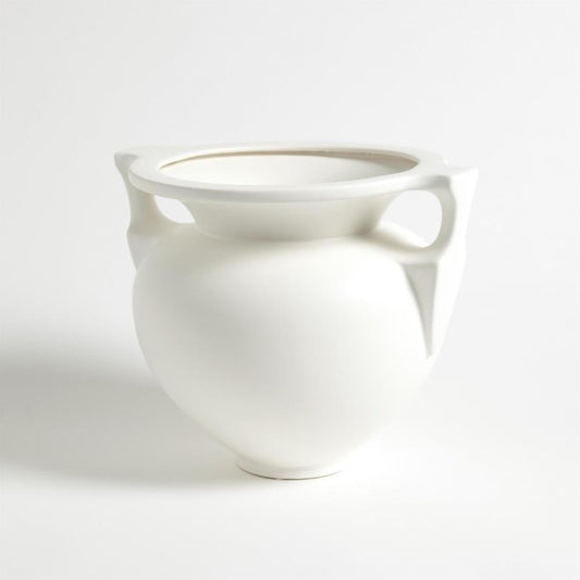 Global Views Grecian Small Matte White Amphora