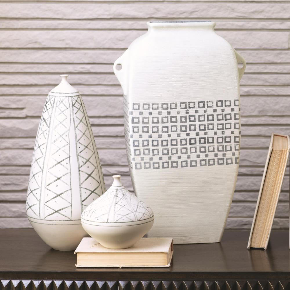 Global Views Grenz Small Hand Painted Vase