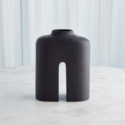 Global Views Guardian Large Black Vase