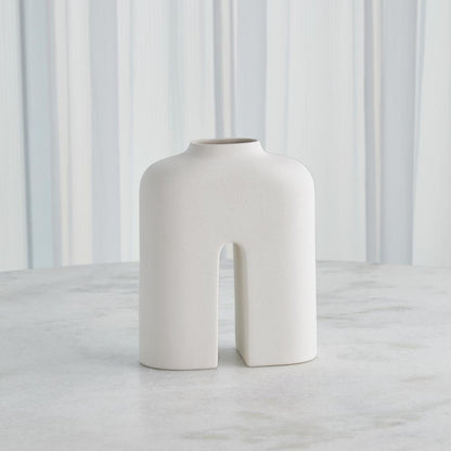 Global Views Guardian Medium White/Cream Vase