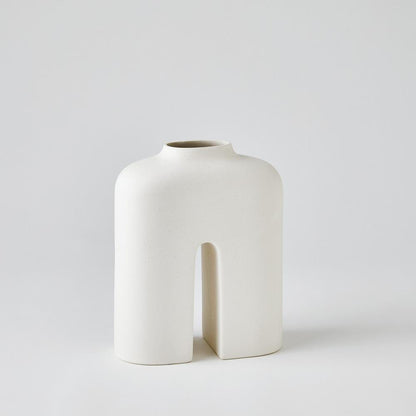 Global Views Guardian Medium White/Cream Vase