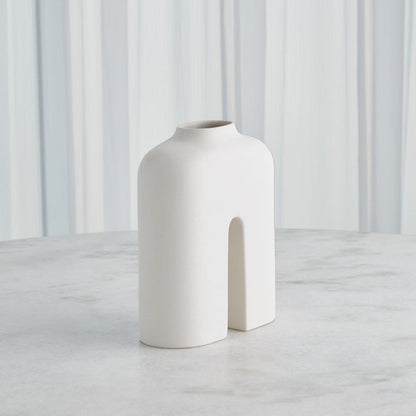 Global Views Guardian Medium White/Cream Vase