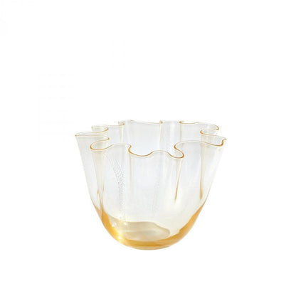 Global Views Handkerchief Small Gold Vase