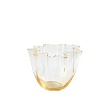 Global Views Handkerchief Vase Small Gold