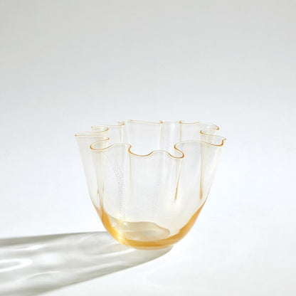 Global Views Handkerchief Small Gold Vase