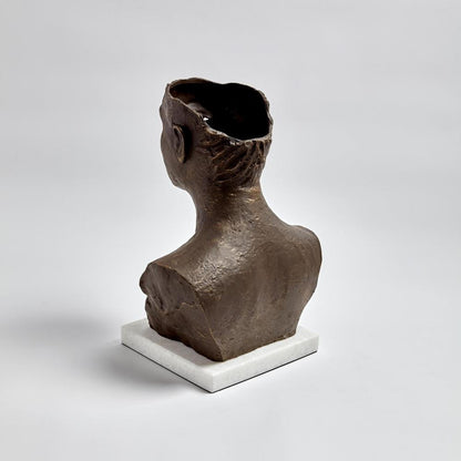 Global Views Head Cast Iron Sculpture