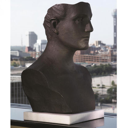 Global Views Head Cast Iron Sculpture