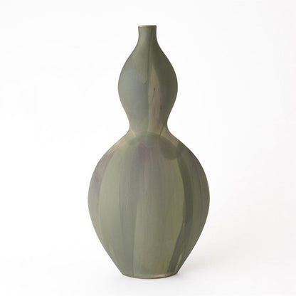 Global Views Helios Large Washed Green Vase