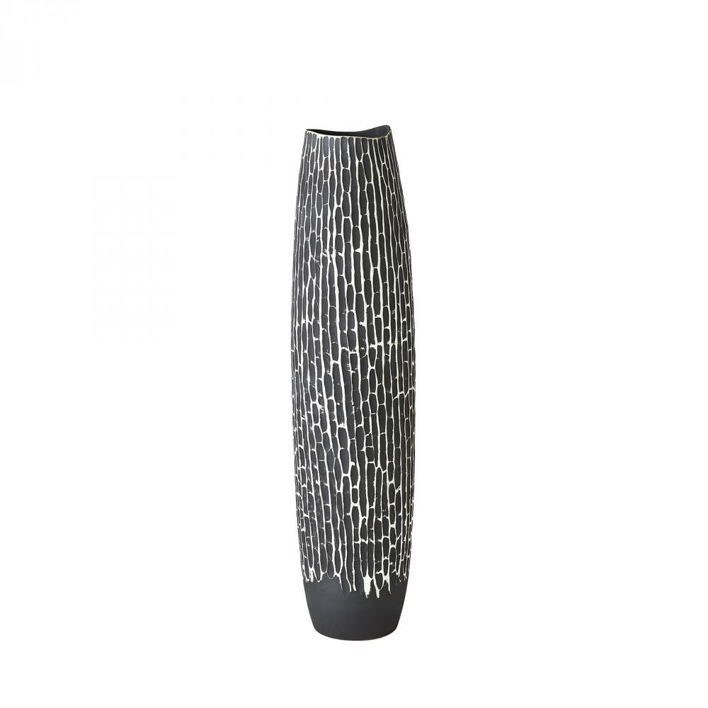 Global Views Horsetail Medium Gray Vase