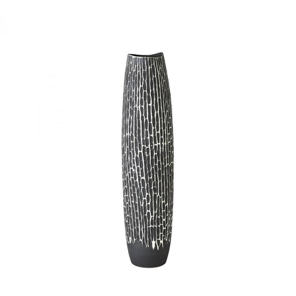 Global Views Horsetail Medium Gray Vase