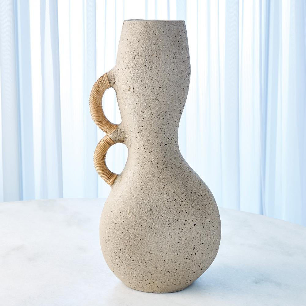 Global Views Hourglass Sandstone Vase
