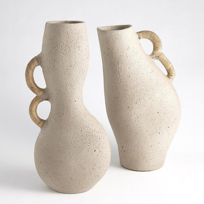 Global Views Hourglass Sandstone Vase