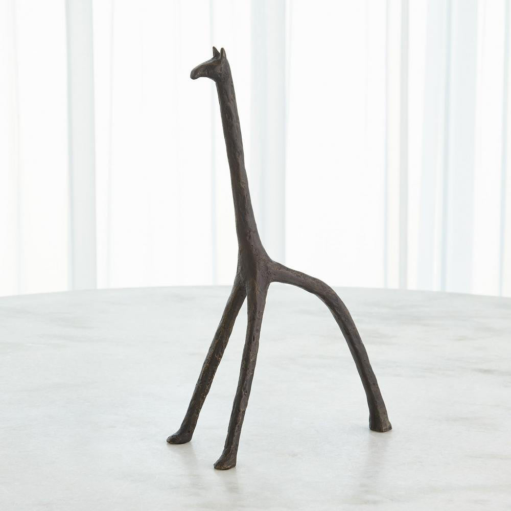 Global Views Iron Giraffe Large Sculpture