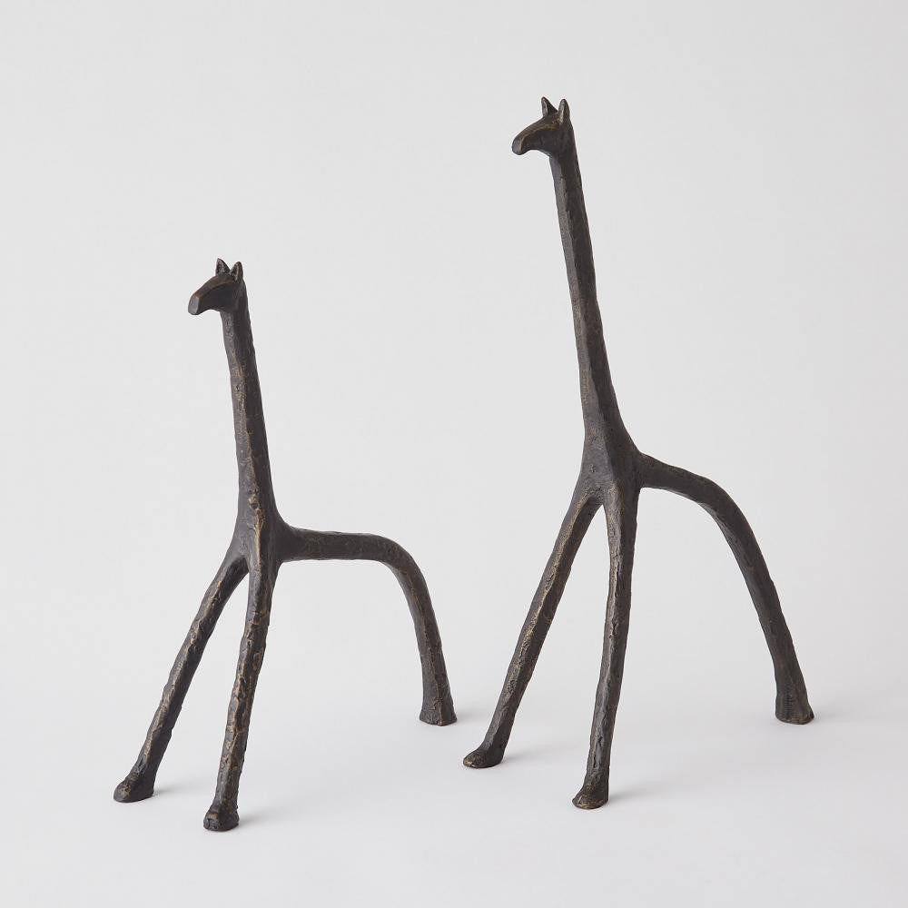 Global Views Iron Giraffe Large Sculpture