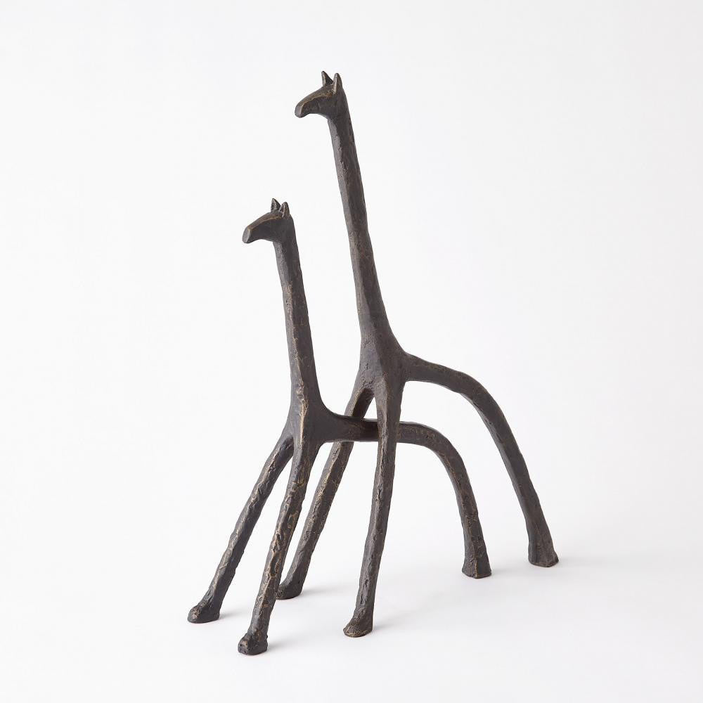 Global Views Iron Giraffe Large Sculpture