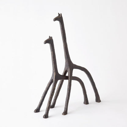 Global Views Iron Giraffe Large Sculpture