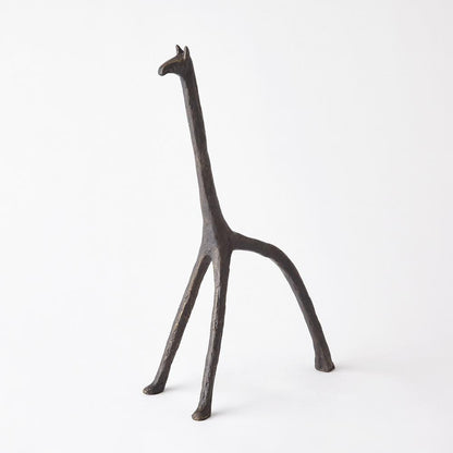 Global Views Iron Giraffe Large Sculpture
