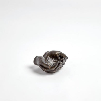 Global Views Iron Hand Antique Statuary Bronze Bowl