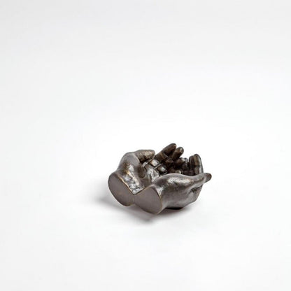 Global Views Iron Hand Antique Statuary Bronze Bowl