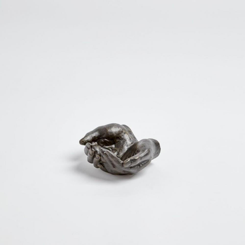 Global Views Iron Hand Antique Statuary Bronze Bowl