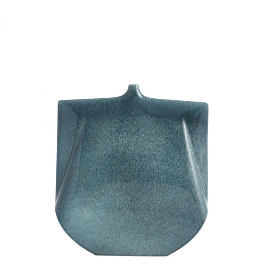 Global Views Kimono Wide Teal Vase