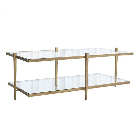 Global Views Laforge Antique Gold Cocktail Table