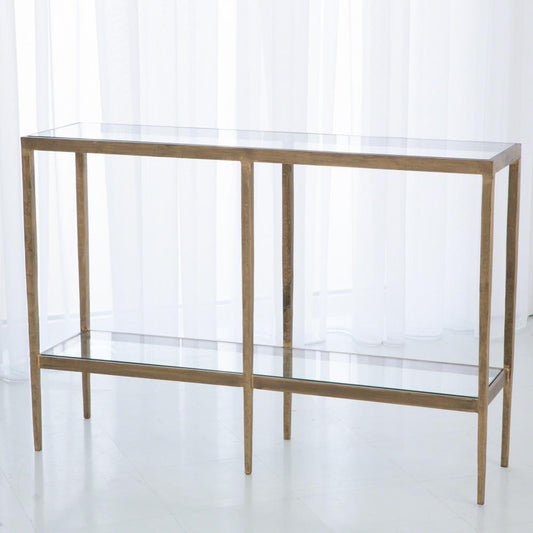 Global Views Laforge Antique Gold Console