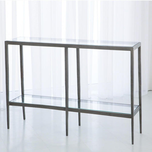 Global Views Laforge Iron/Braised Brass Console