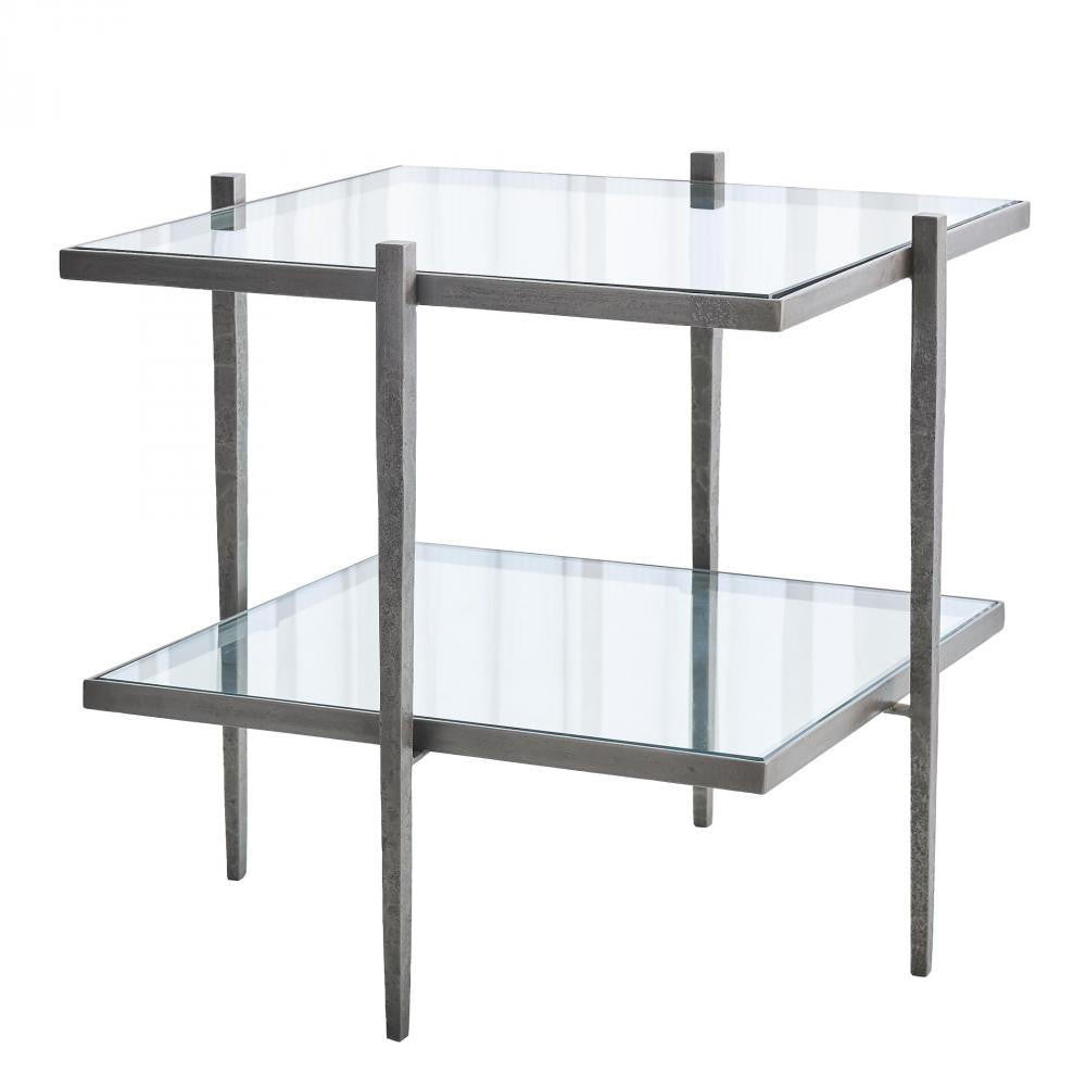 Global Views Laforge Natural Iron End Table