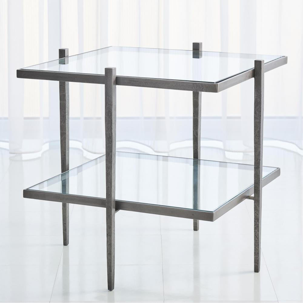 Global Views Laforge Natural Iron End Table