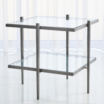Global Views Laforge Natural Iron End Table