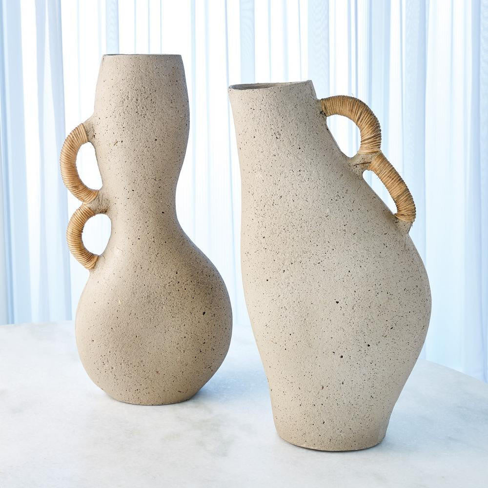 Global Views Leaning Sandstone Vase
