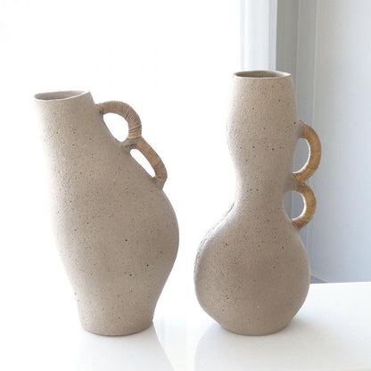 Global Views Leaning Sandstone Vase