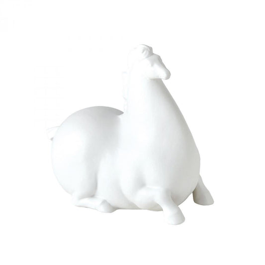 Global Views Libertino Horse Matte White Sculpture