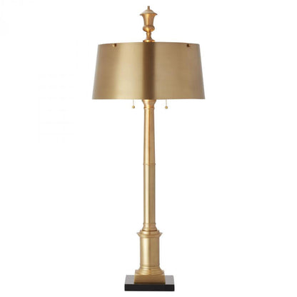 Global Views Library Antique Brass Table Lamp