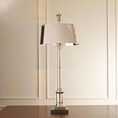 Global Views Library Nickel Table Lamp