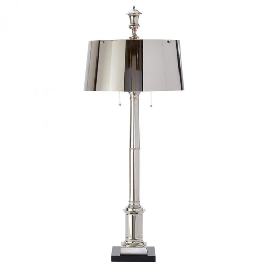 Global Views Library Nickel Table Lamp