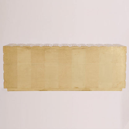 Global Views Linenfold Brass Cabinet