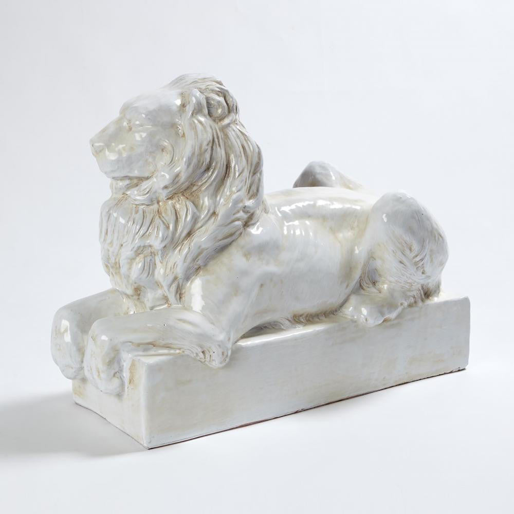 Global Views Lion Ceramic Sculpture