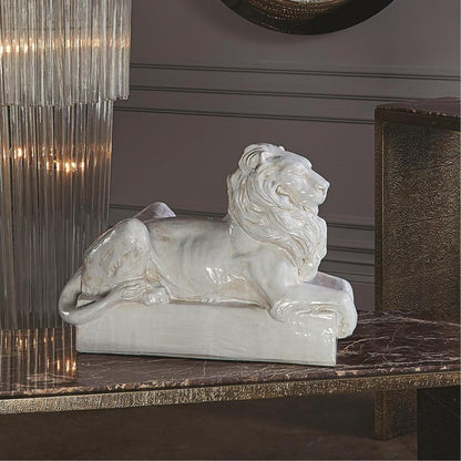 Global Views Lion Ceramic Sculpture