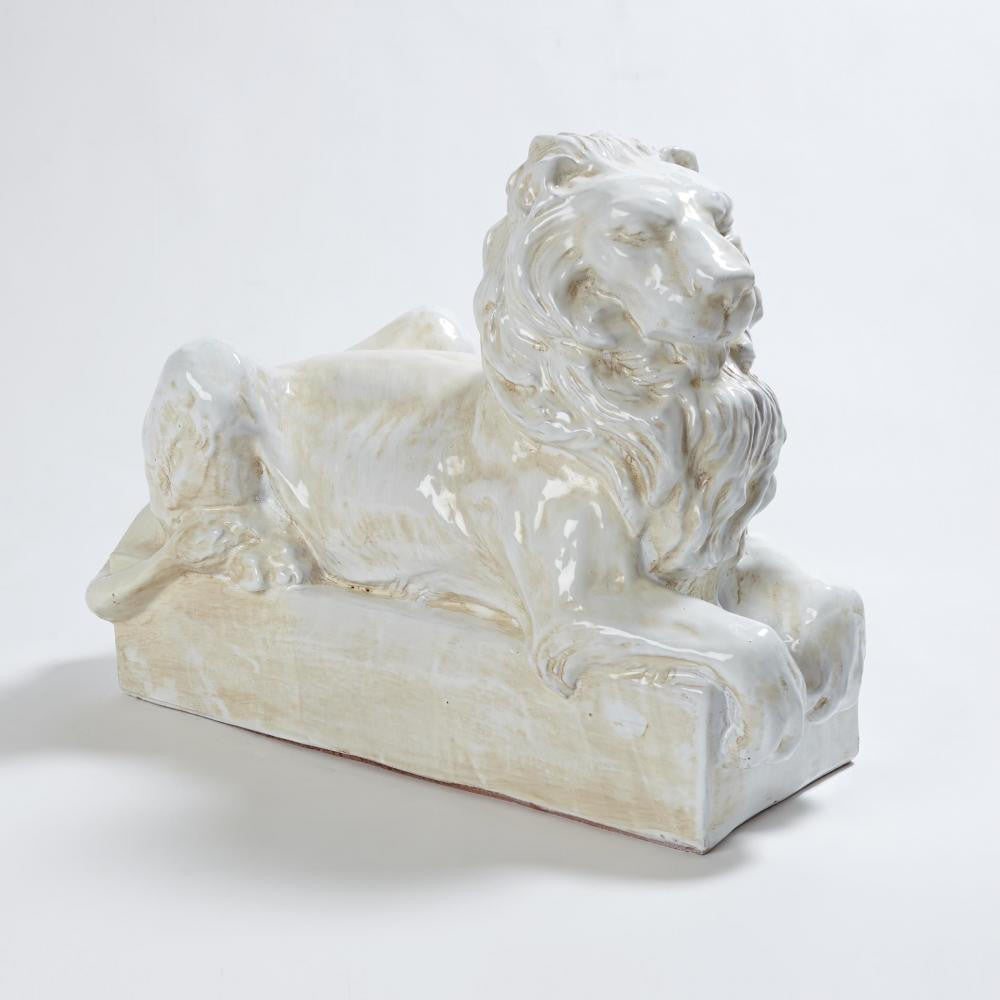 Global Views Lion Ceramic Sculpture
