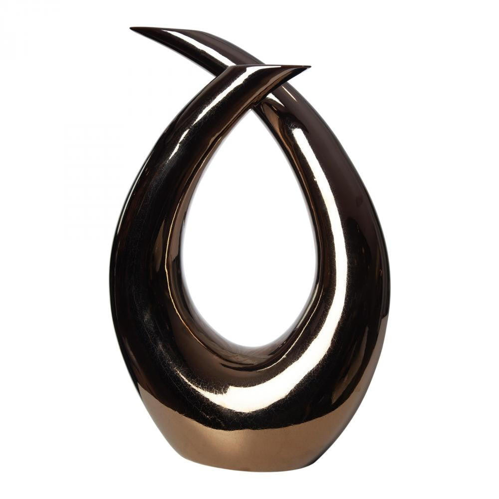 Global Views Loop Sculpture Bronze