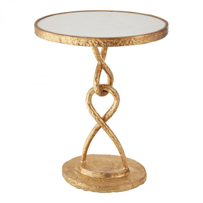 Global Views Loop De Loop Gold Leaf Table