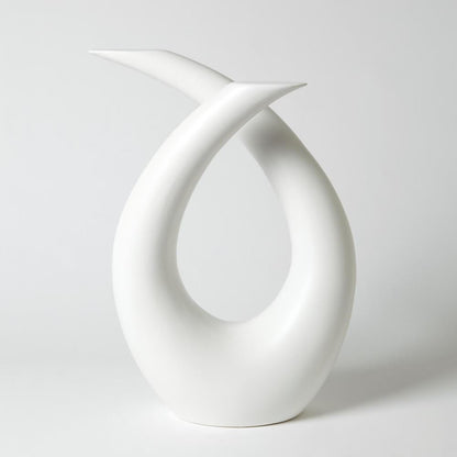 Global Views Loop Matte White Sculpture