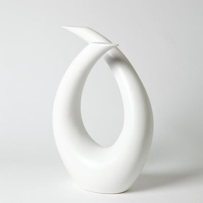 Global Views Loop Matte White Sculpture