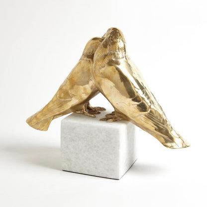 Global Views Love Doves Brass Sculpture