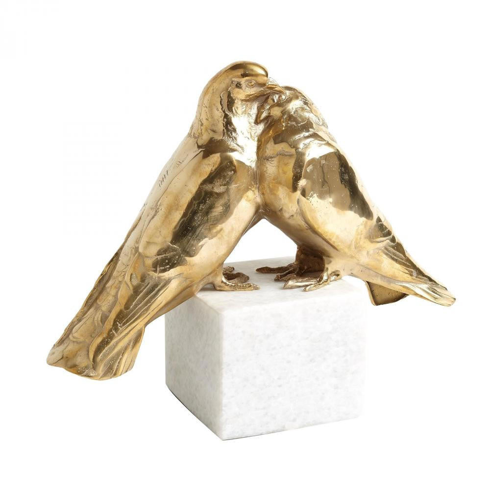Global Views Love Doves Brass Sculpture
